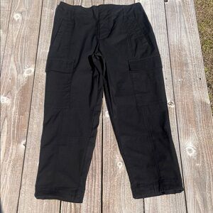 Calvin Klein Black Cropped Cargo Pants